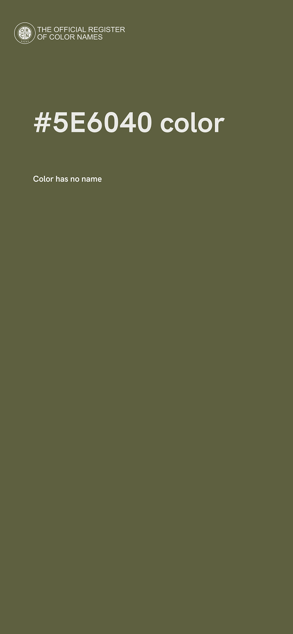 #5E6040 color image