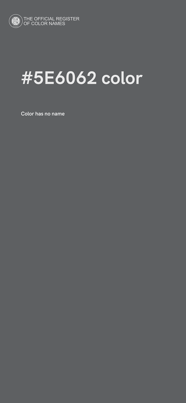 #5E6062 color image