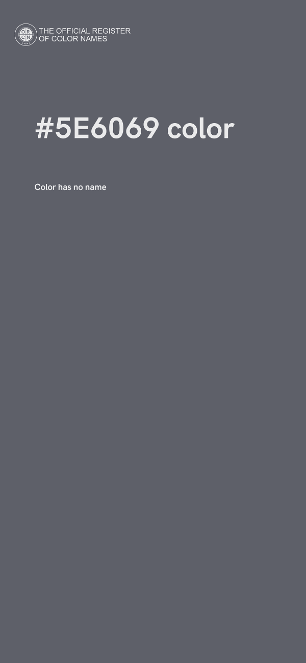 #5E6069 color image