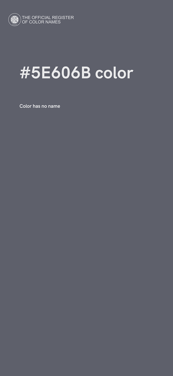 #5E606B color image