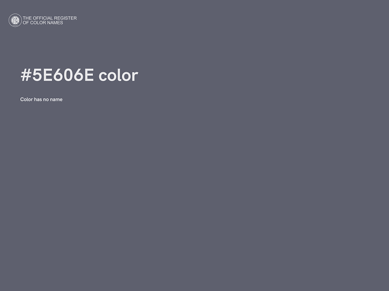 #5E606E color image
