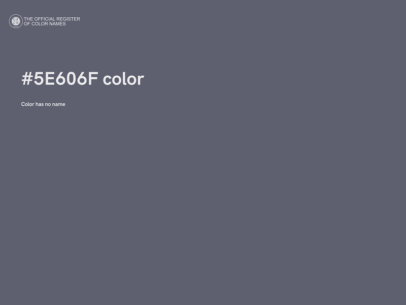 #5E606F color image