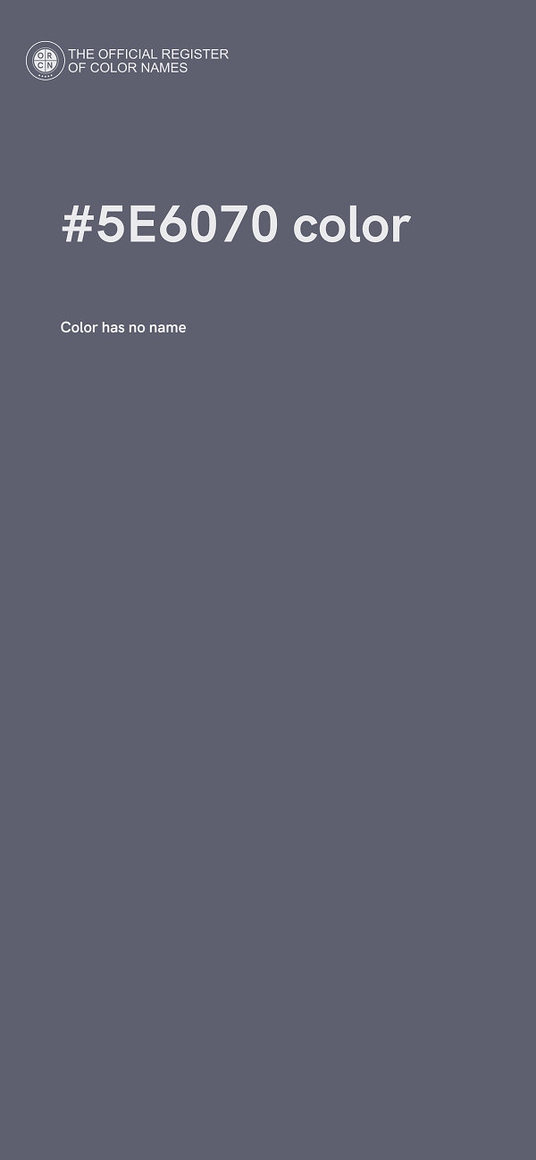 #5E6070 color image