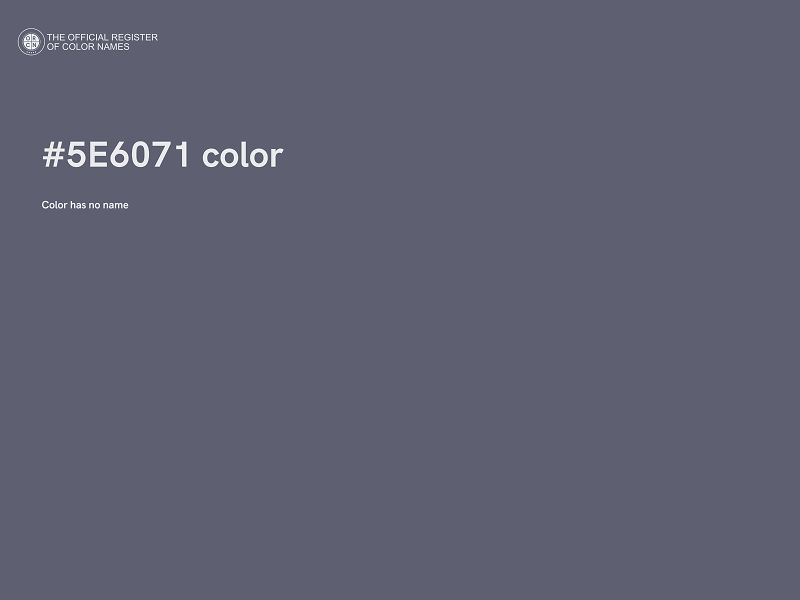 #5E6071 color image