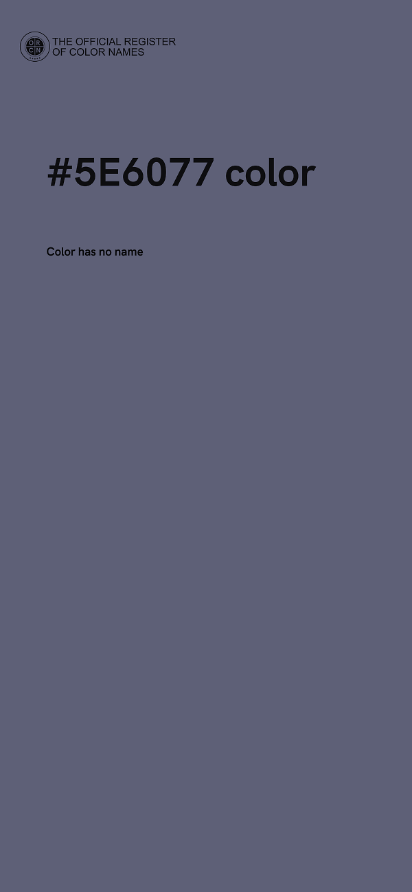 #5E6077 color image