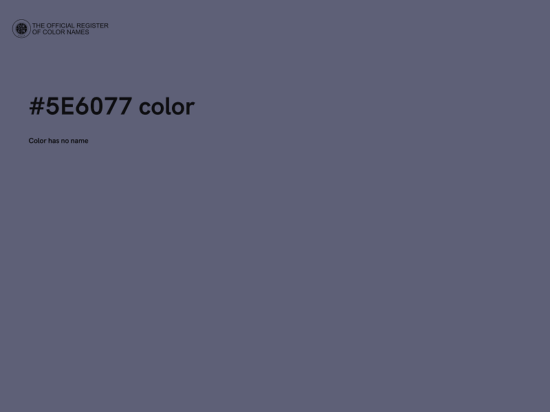 #5E6077 color image