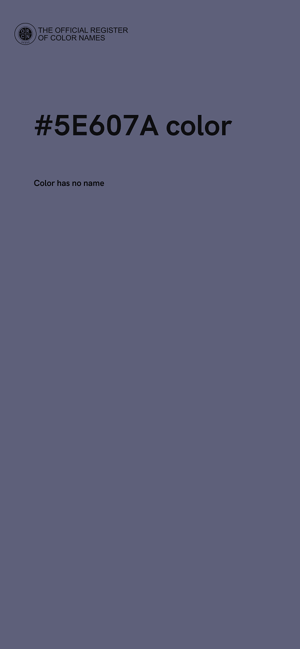 #5E607A color image