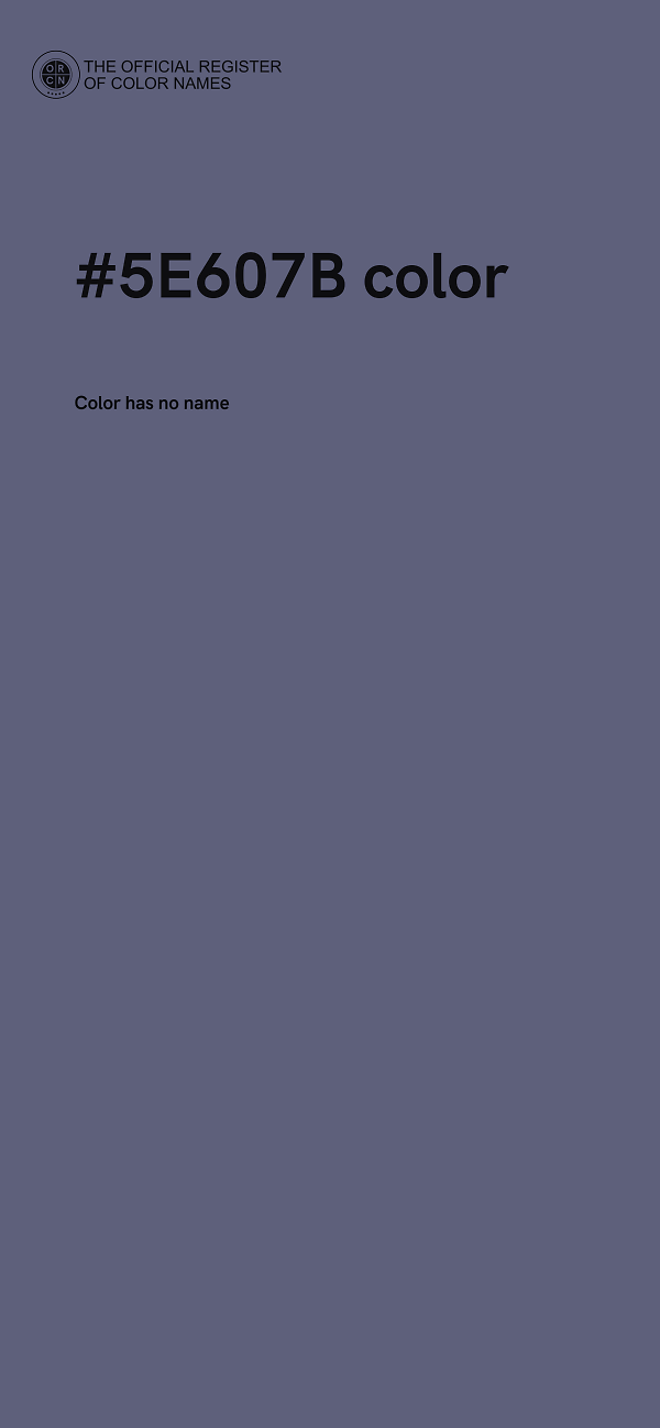 #5E607B color image