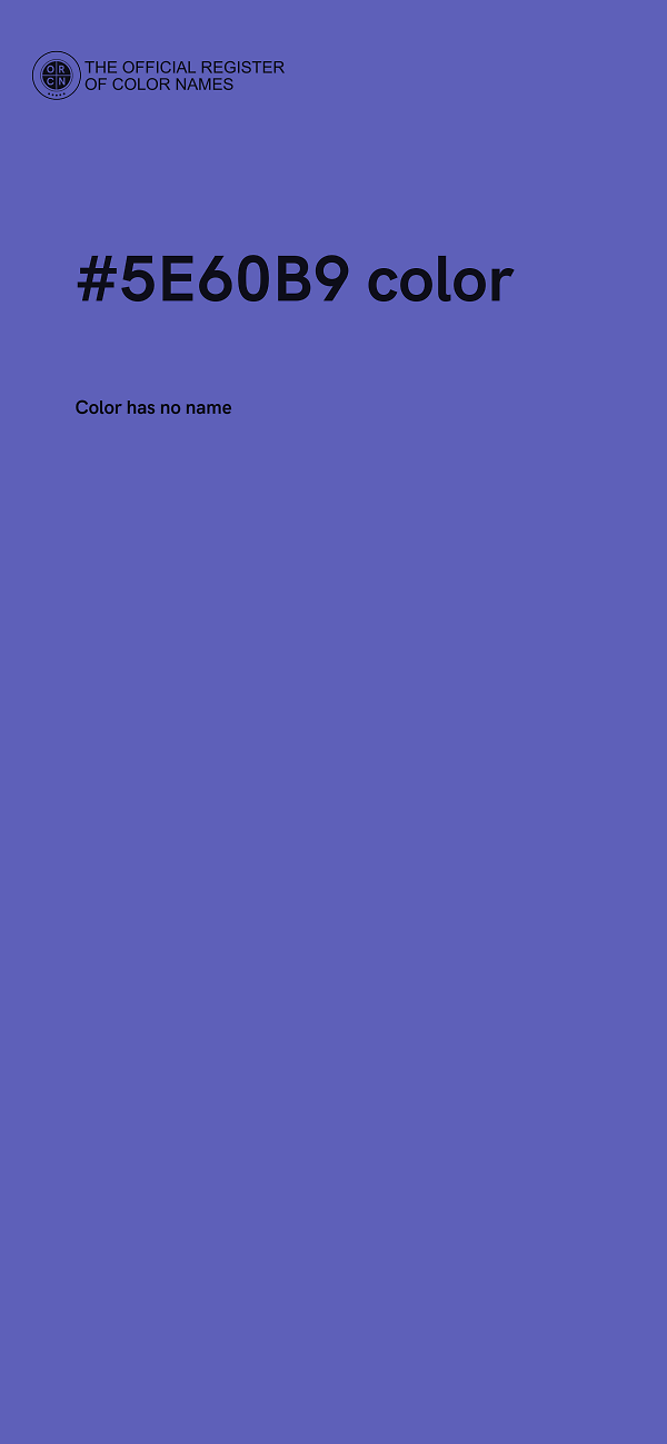 #5E60B9 color image