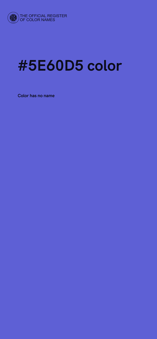 #5E60D5 color image