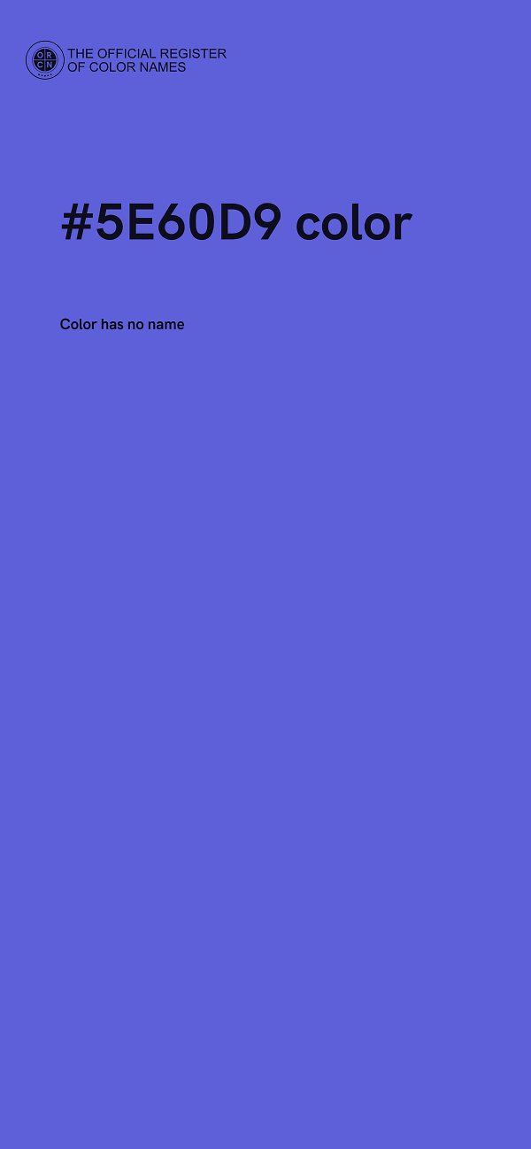#5E60D9 color image