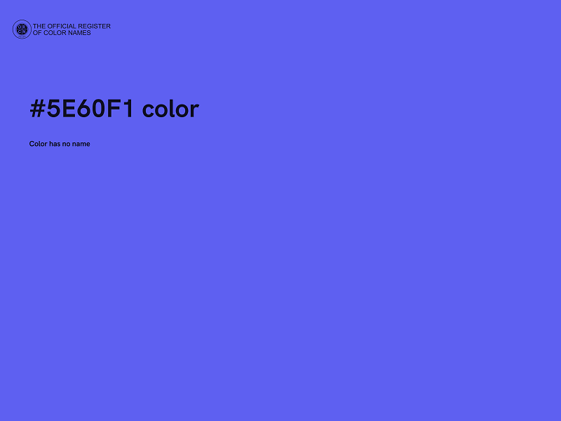 #5E60F1 color image