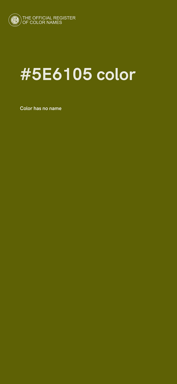 #5E6105 color image