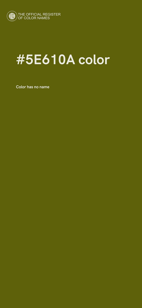 #5E610A color image
