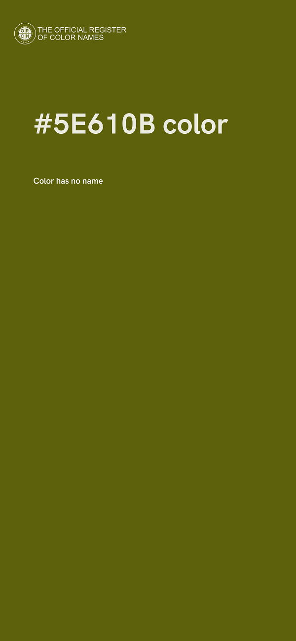 #5E610B color image