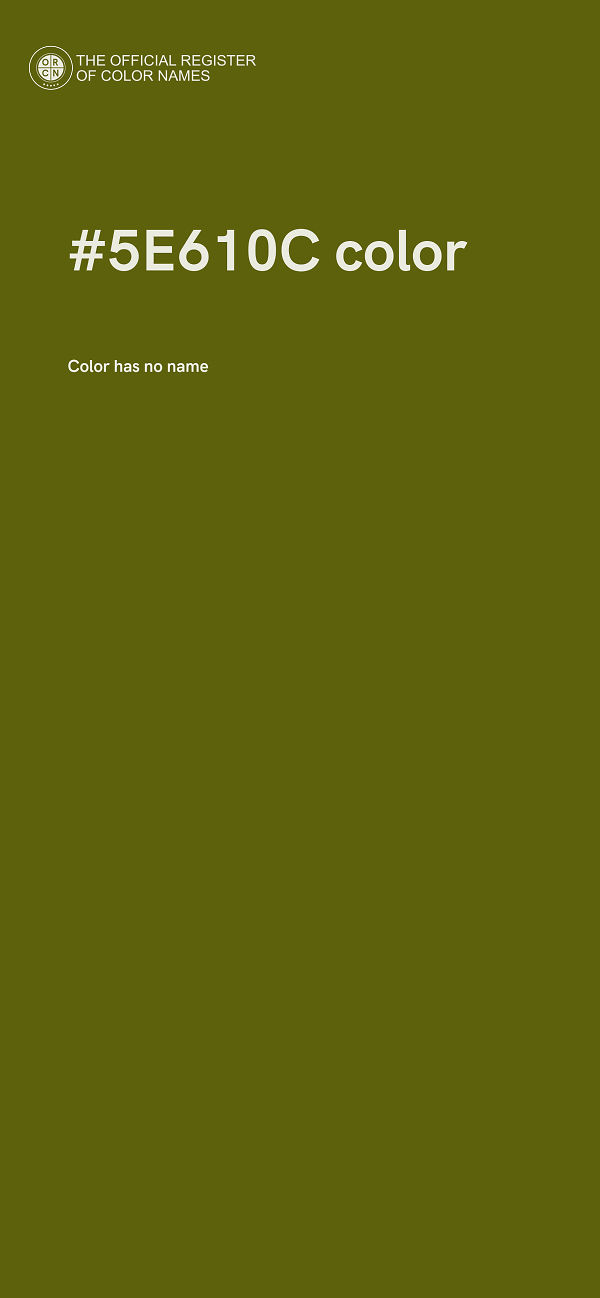 #5E610C color image