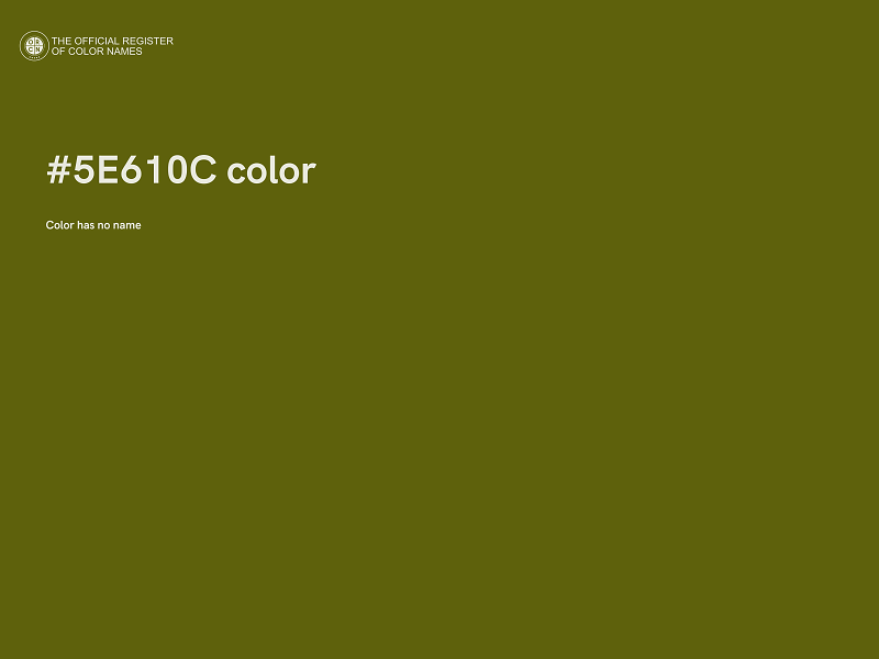 #5E610C color image
