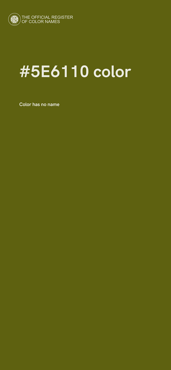 #5E6110 color image