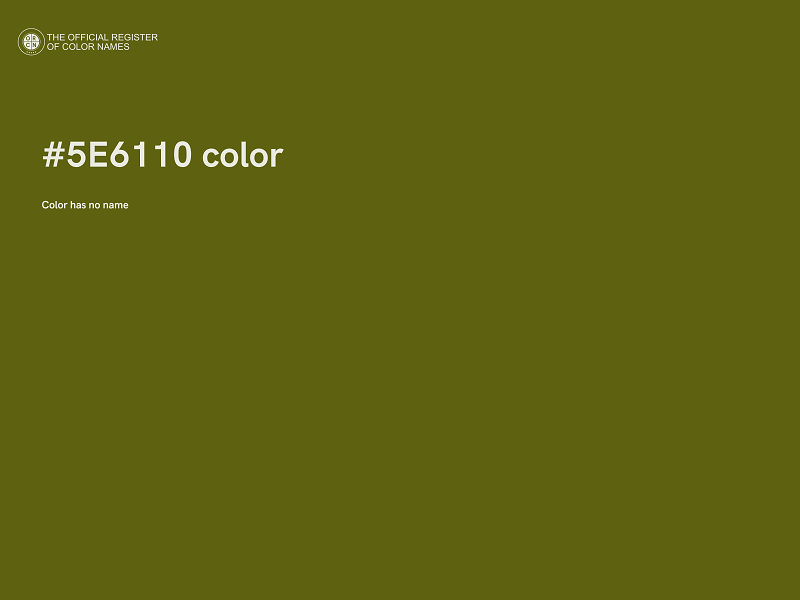 #5E6110 color image