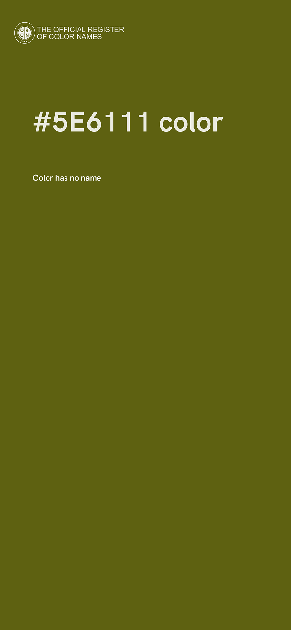 #5E6111 color image