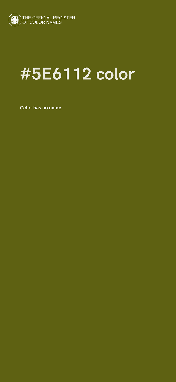 #5E6112 color image