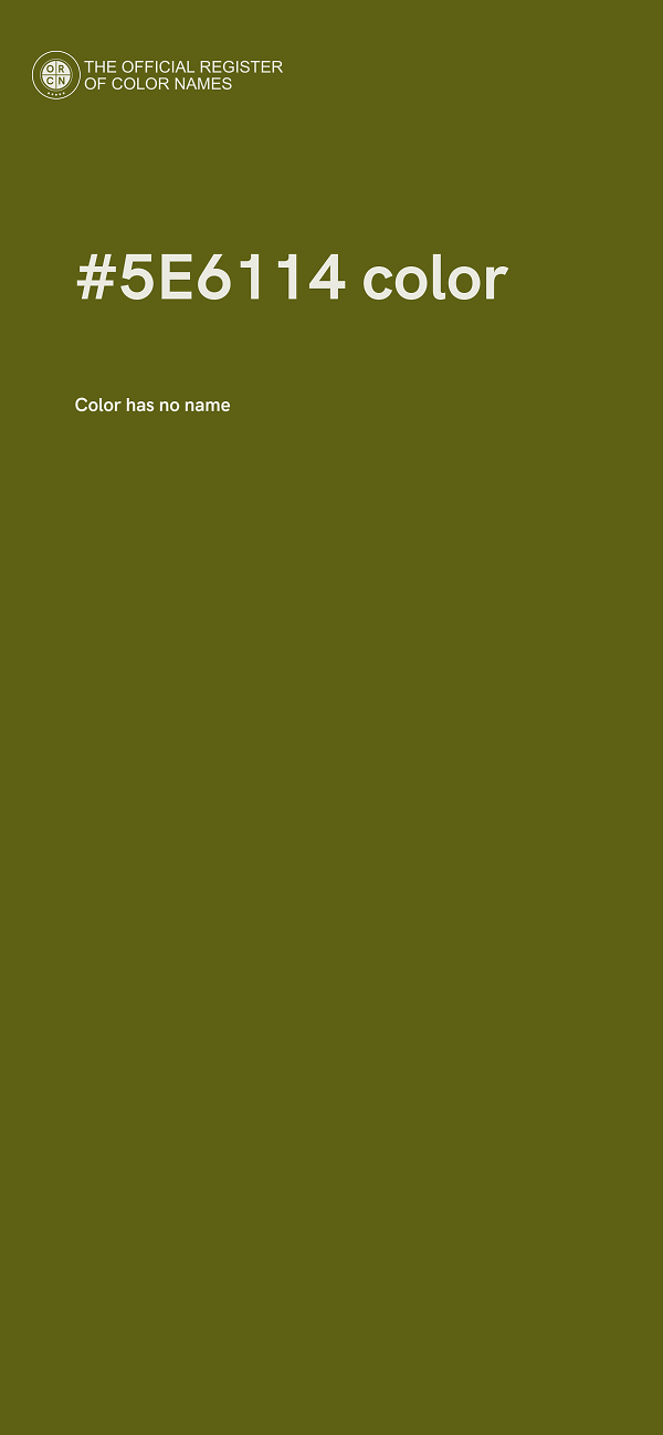 #5E6114 color image