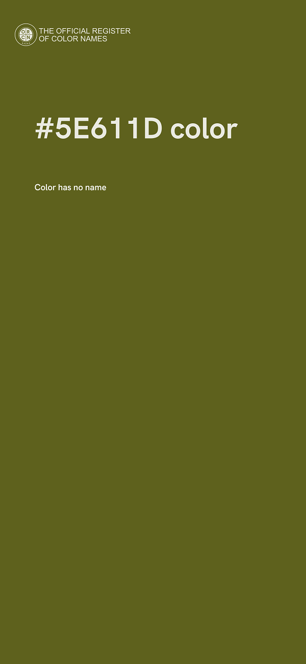 #5E611D color image