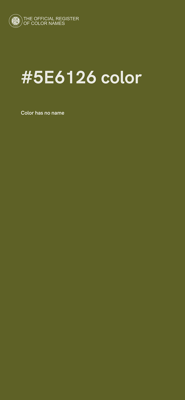 #5E6126 color image