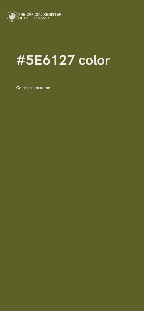 #5E6127 color image