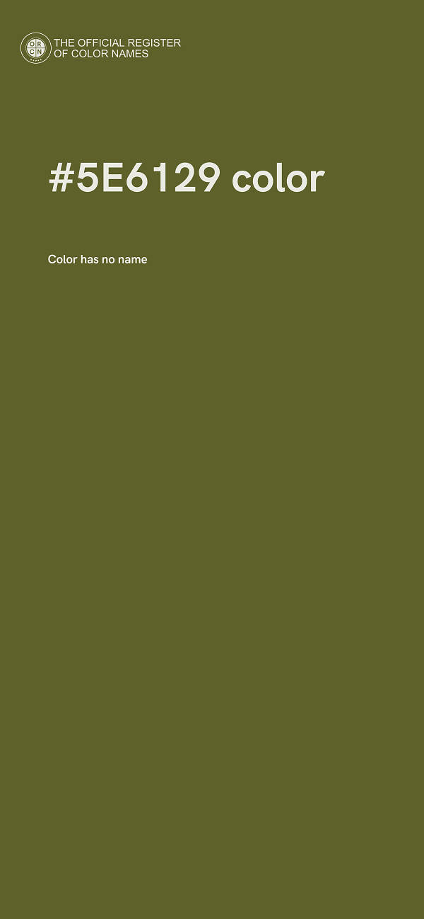 #5E6129 color image