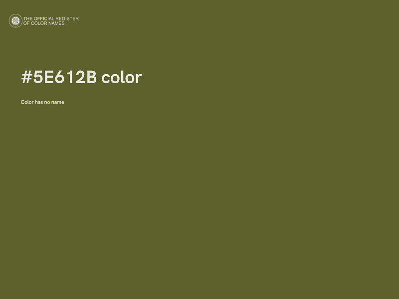 #5E612B color image