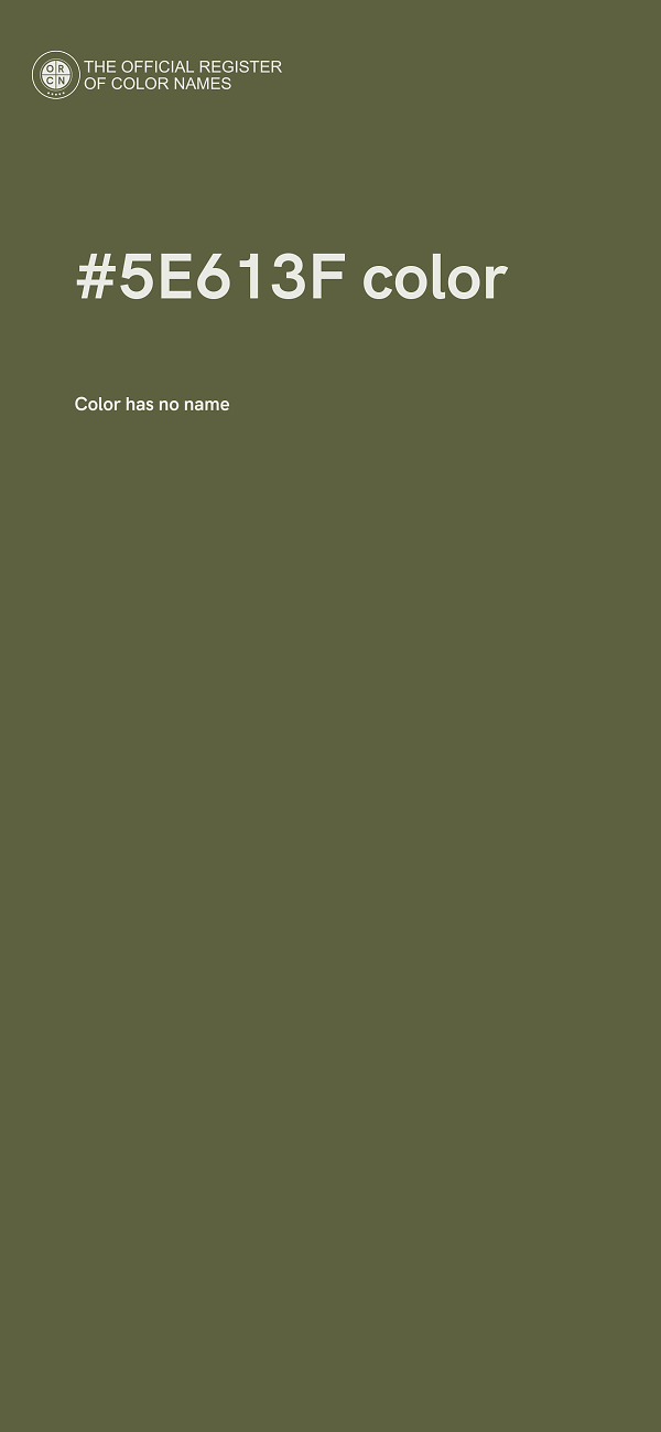 #5E613F color image
