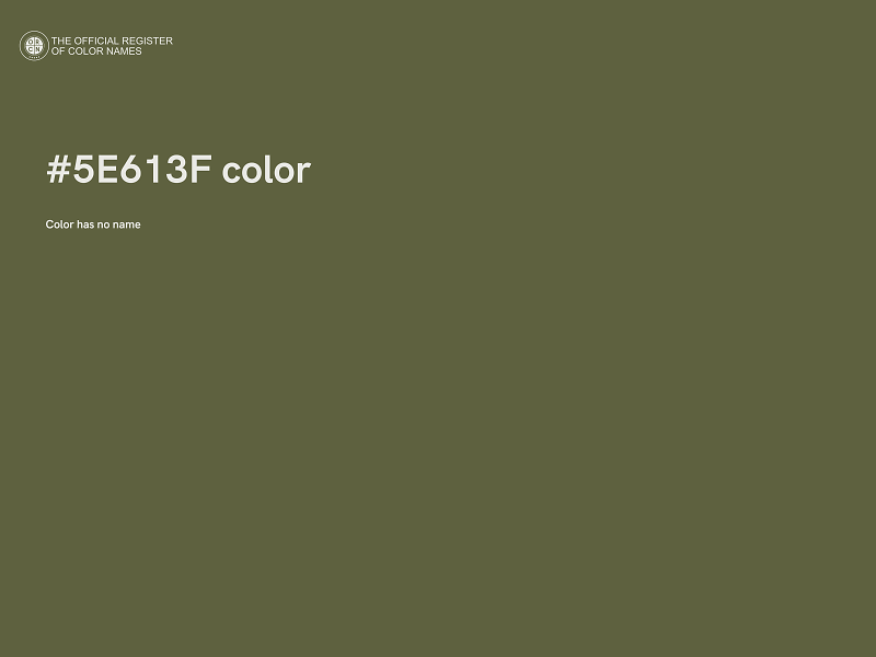 #5E613F color image