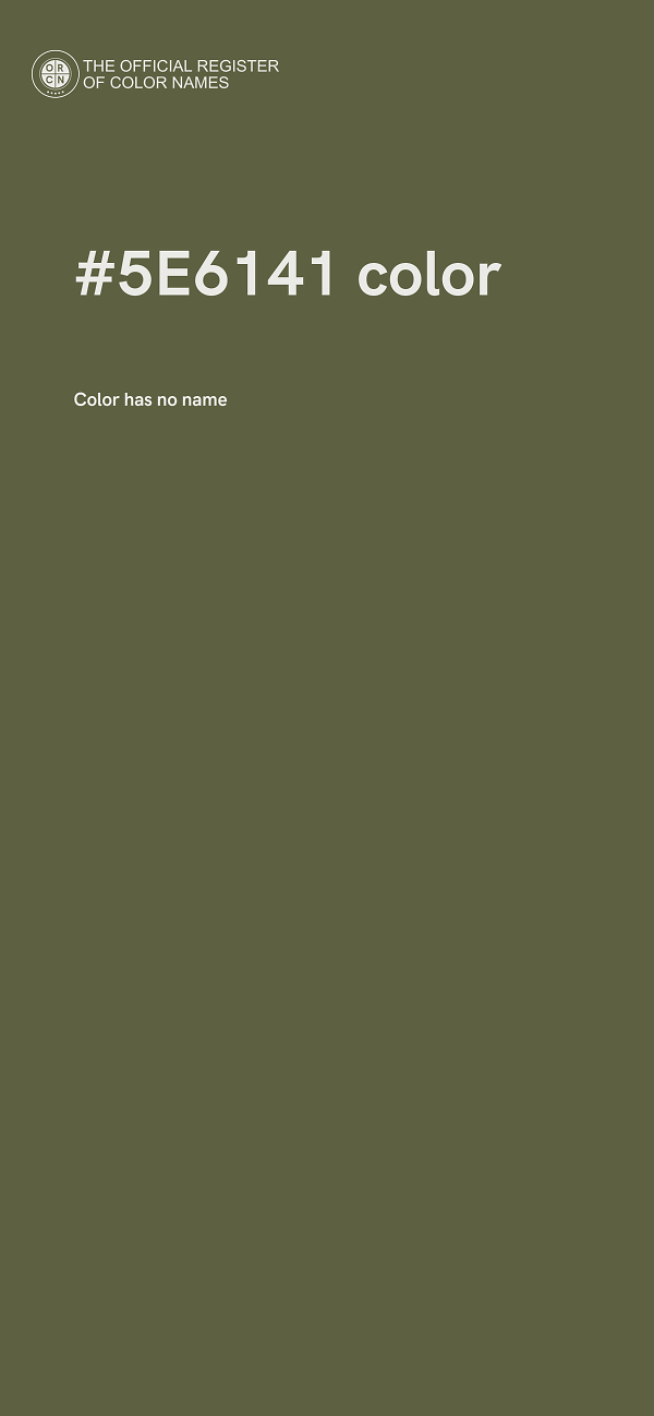 #5E6141 color image