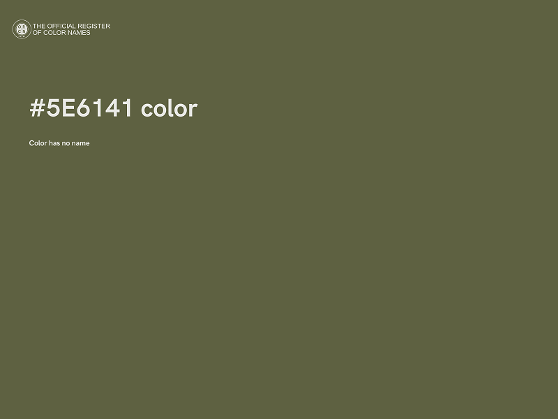 #5E6141 color image