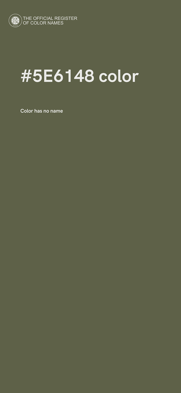 #5E6148 color image