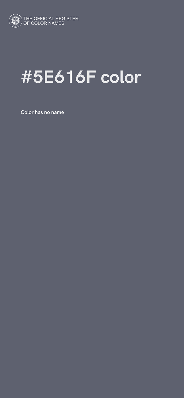 #5E616F color image