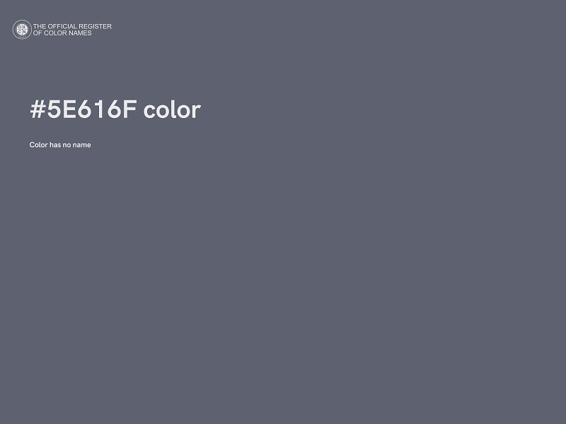 #5E616F color image