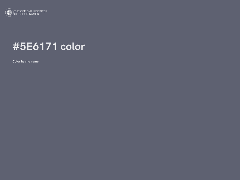 #5E6171 color image
