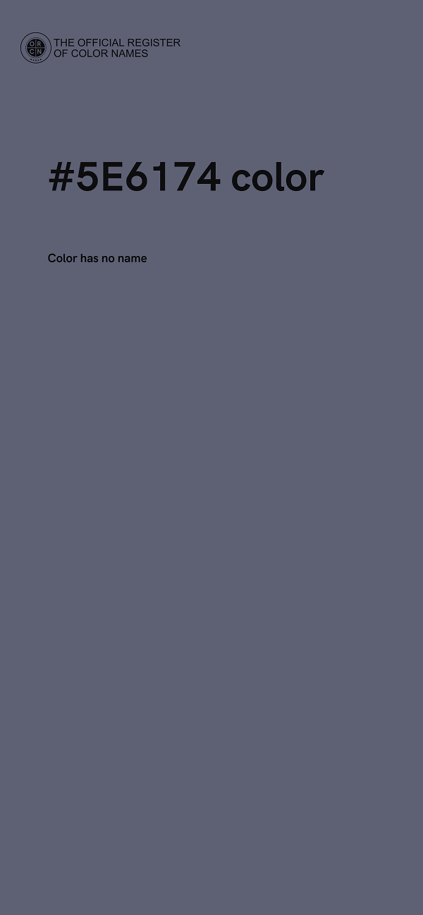 #5E6174 color image