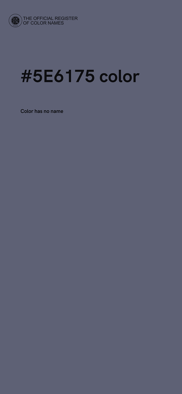 #5E6175 color image