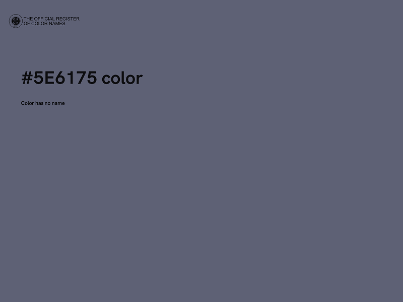 #5E6175 color image