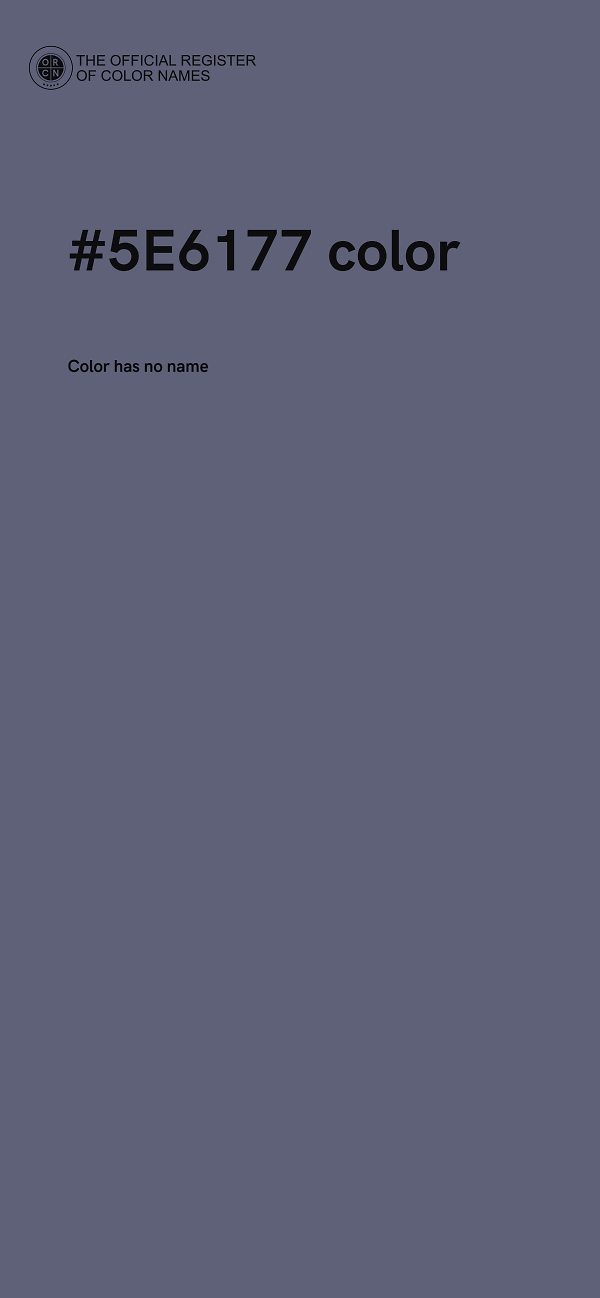 #5E6177 color image