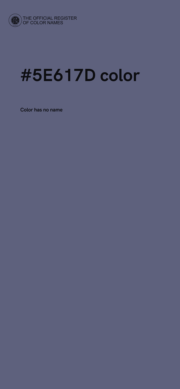 #5E617D color image
