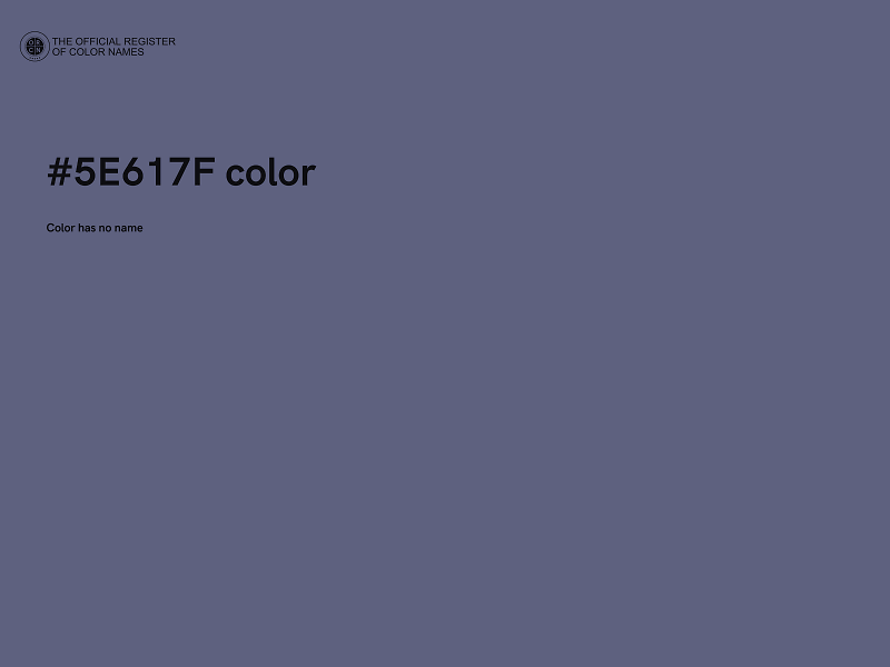 #5E617F color image