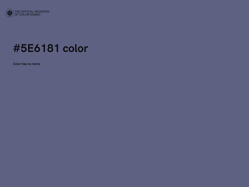#5E6181 color image