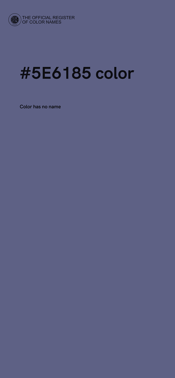 #5E6185 color image