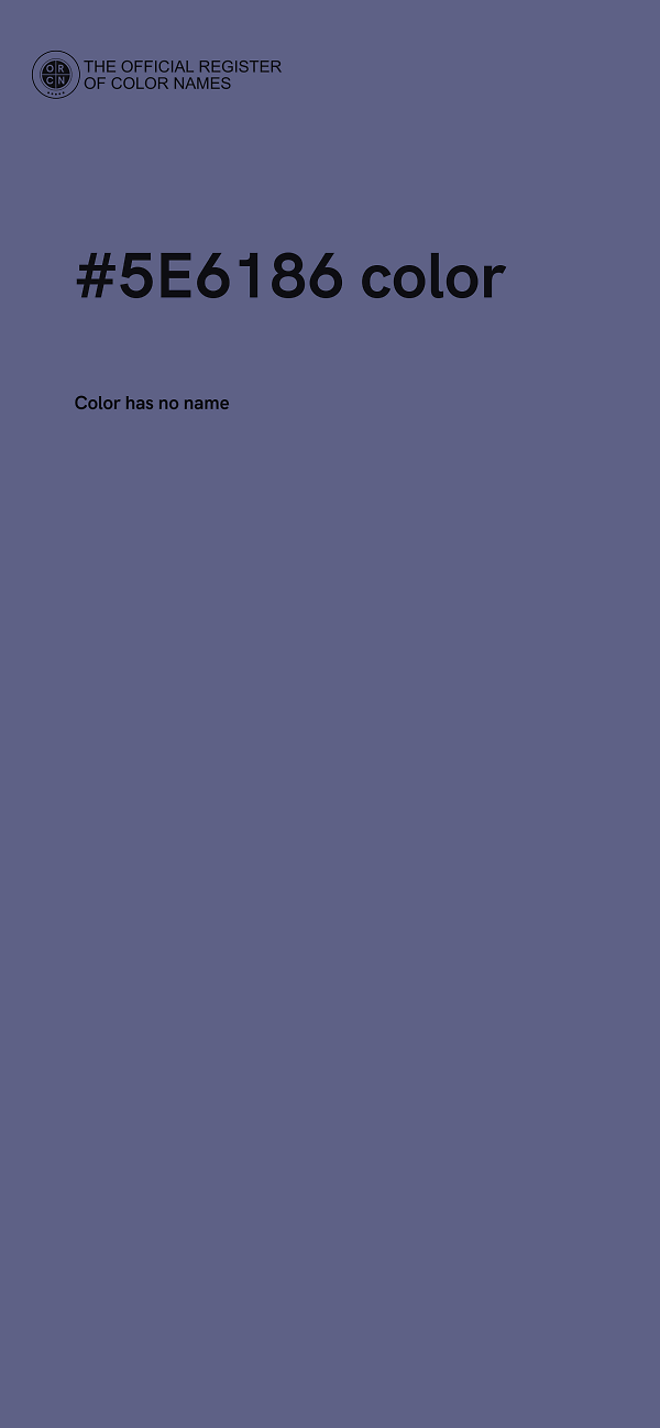 #5E6186 color image