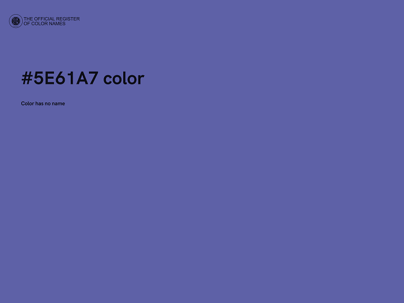 #5E61A7 color image