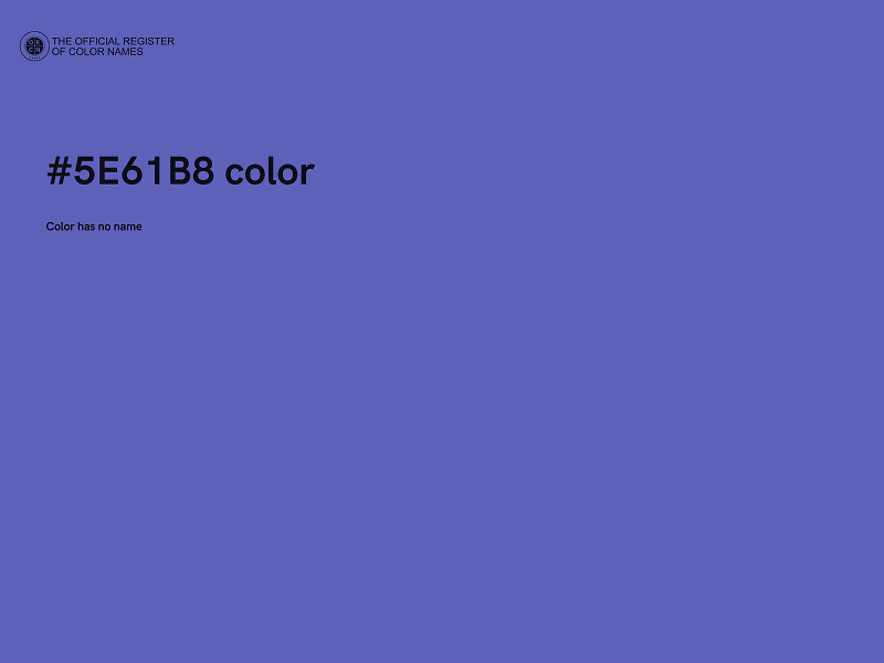 #5E61B8 color image